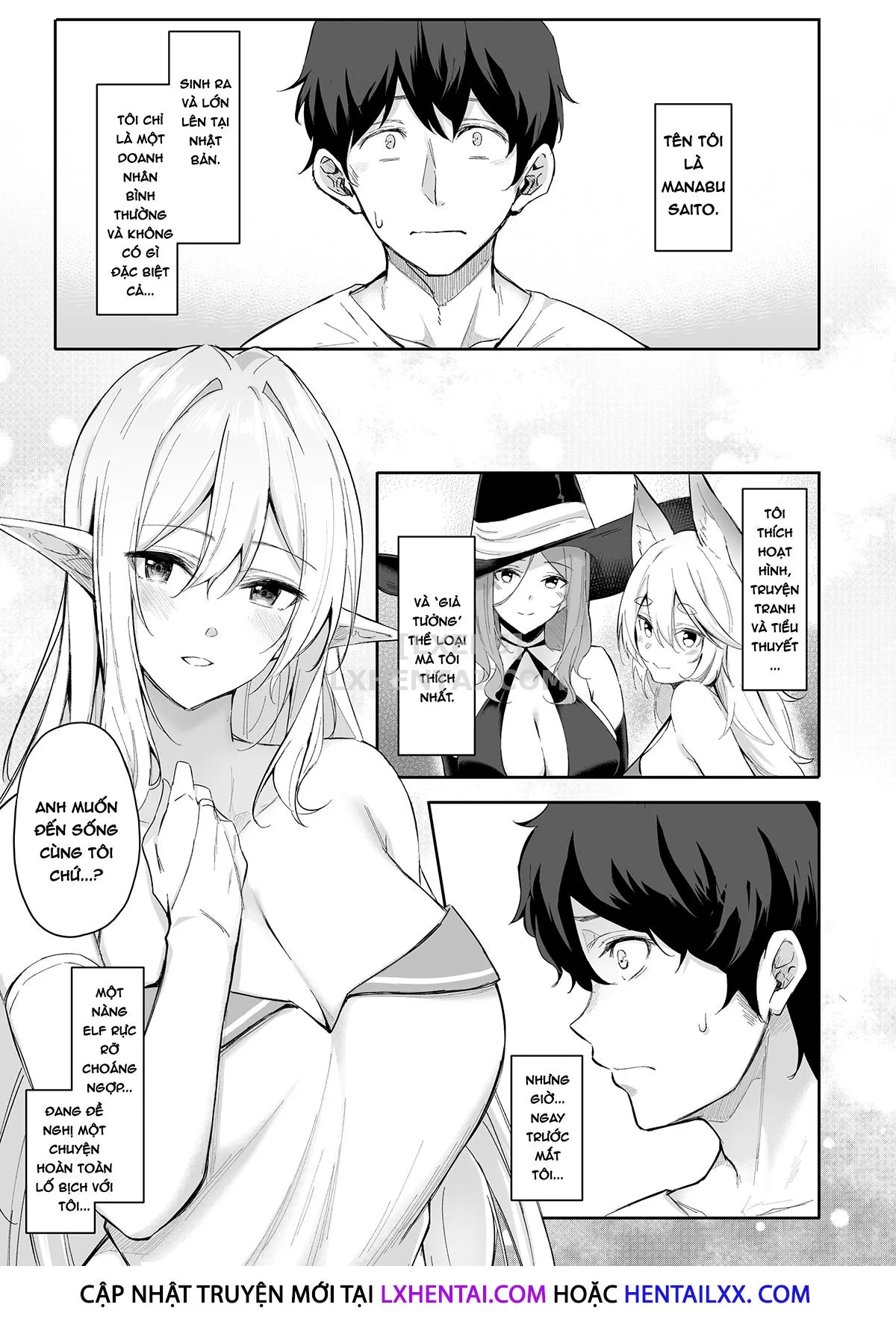 HentaiVN.net - Ảnh 6 - Chuyển sinh - Thích chị Elf phải không? - Chap 1 - Are You Into An Older Elf Lady?