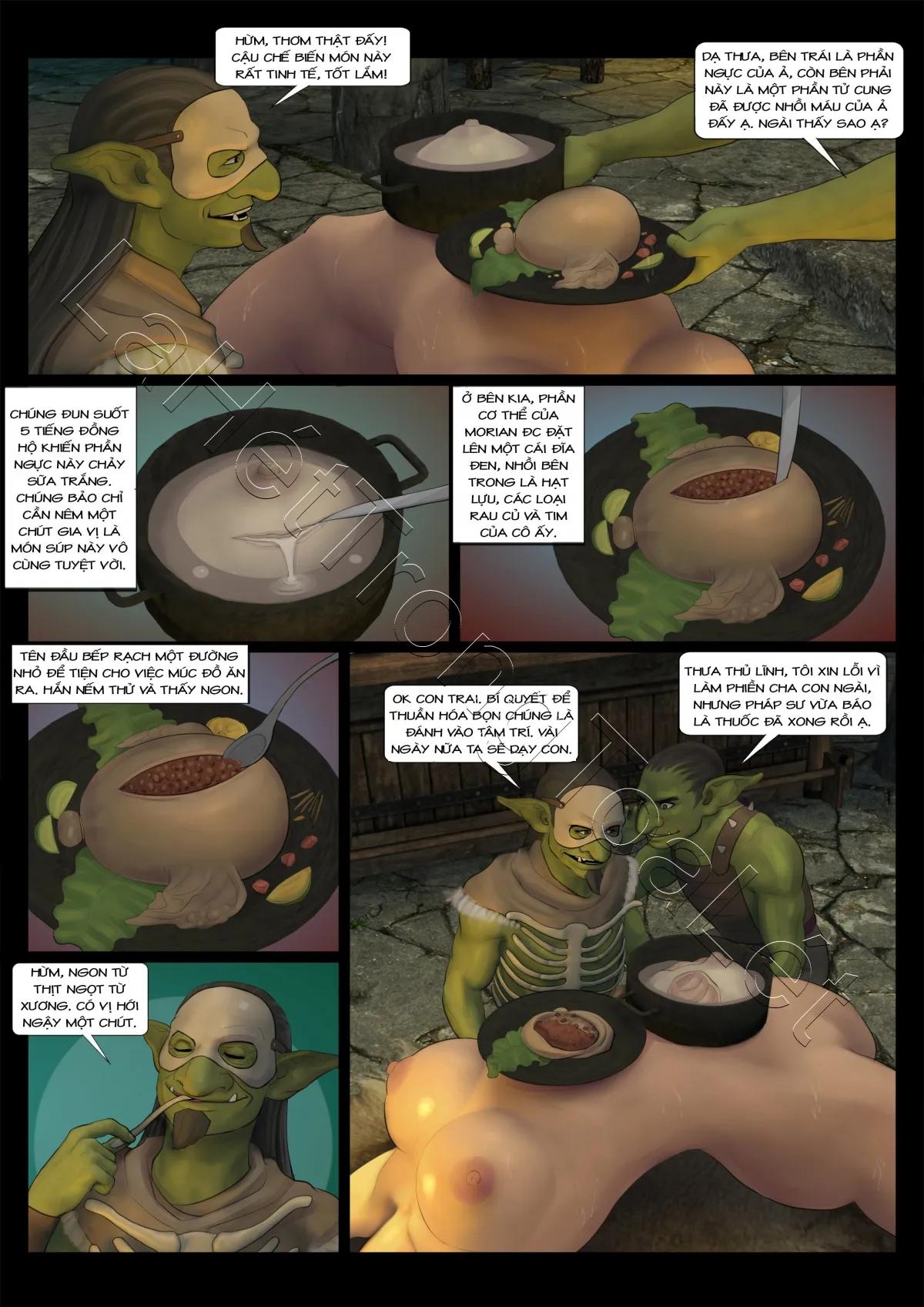 HentaiVN.net - Ảnh 4 - Tổng hợp truyện ngắn của Feather (GURO) - Khi cái ác thống trị- phần 2 (Goblins counterattack- Part 2)