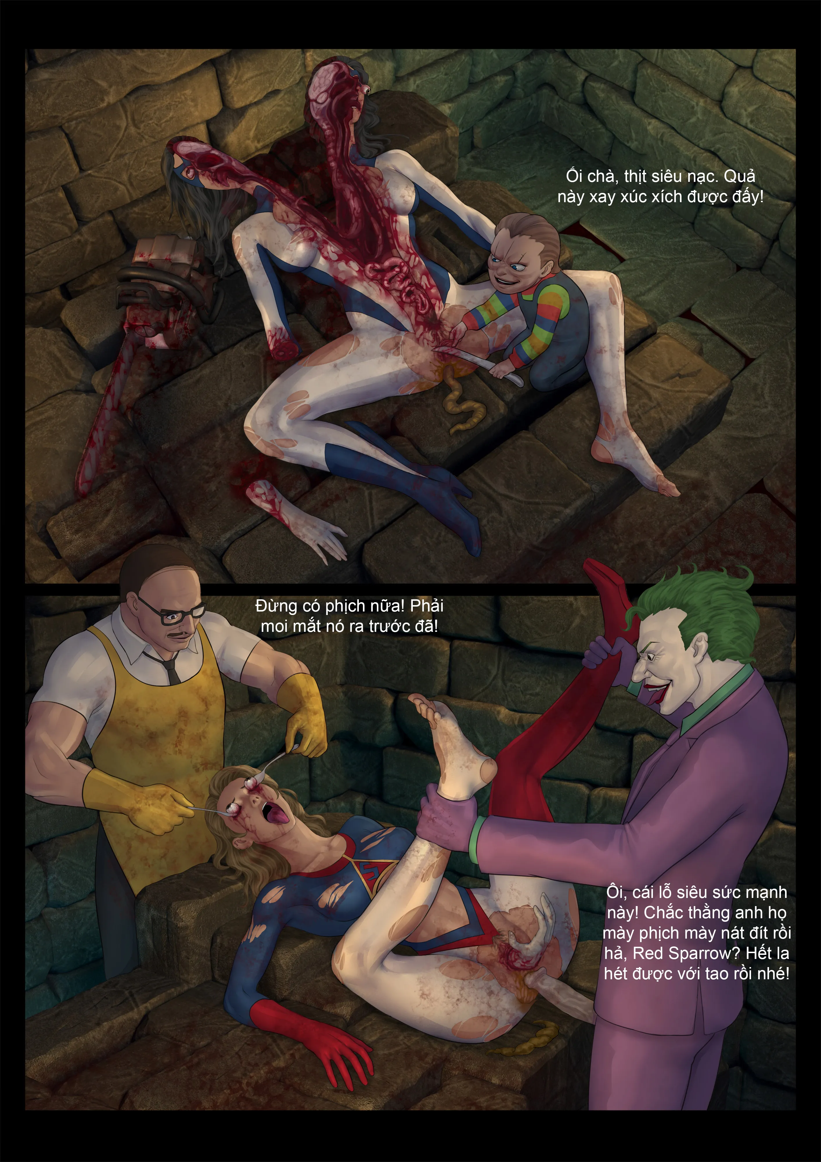 HentaiVN.net - Ảnh 5 - Tổng hợp truyện ngắn của Feather (GURO) - Hủy diệt các siêu anh hùng- phần 2 (Superhero Annihilation)