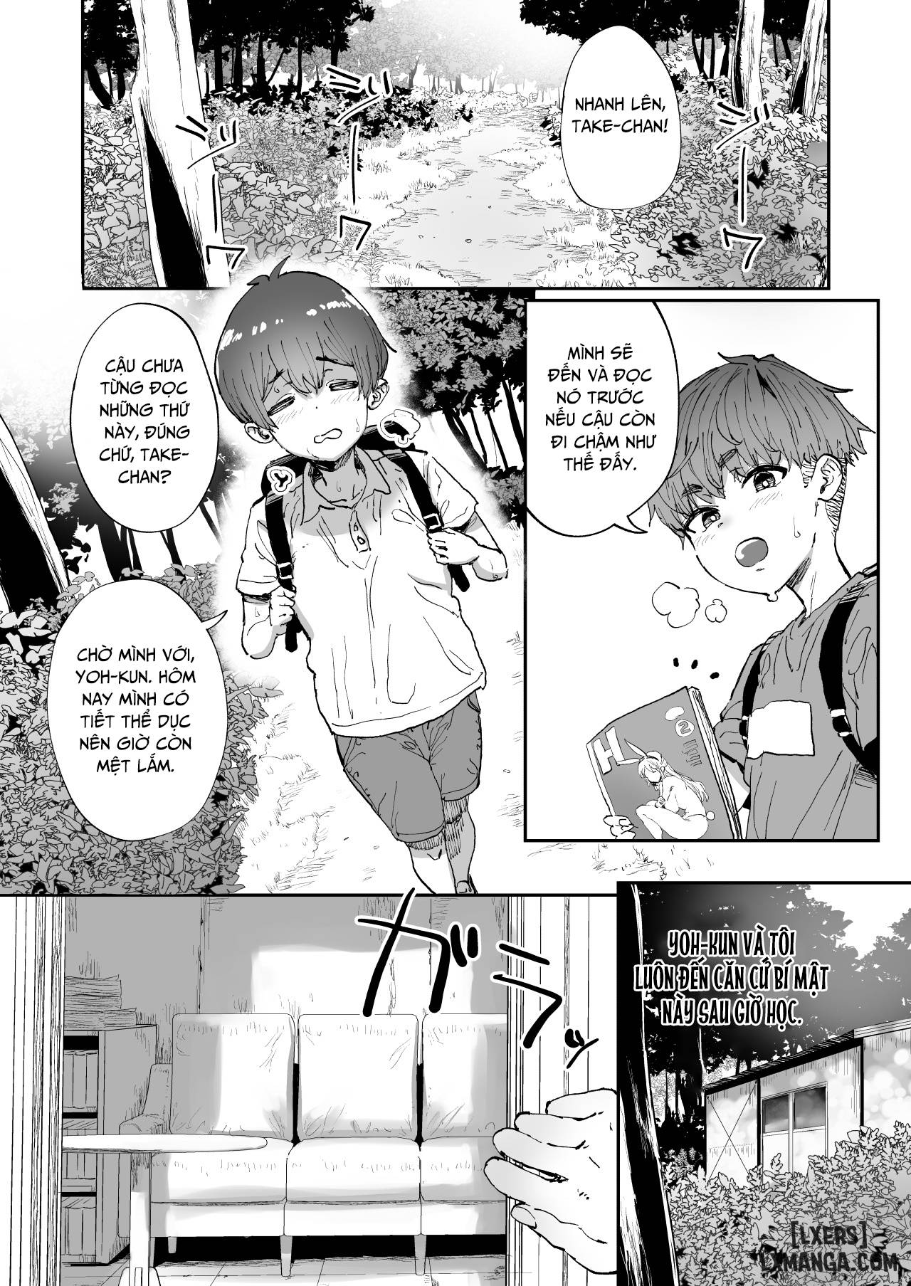 HentaiVN.net - Ảnh 5 - Shiranai Onee-san ga Bokura no Himitsu Kichi ni Yattekita! - Chap 1