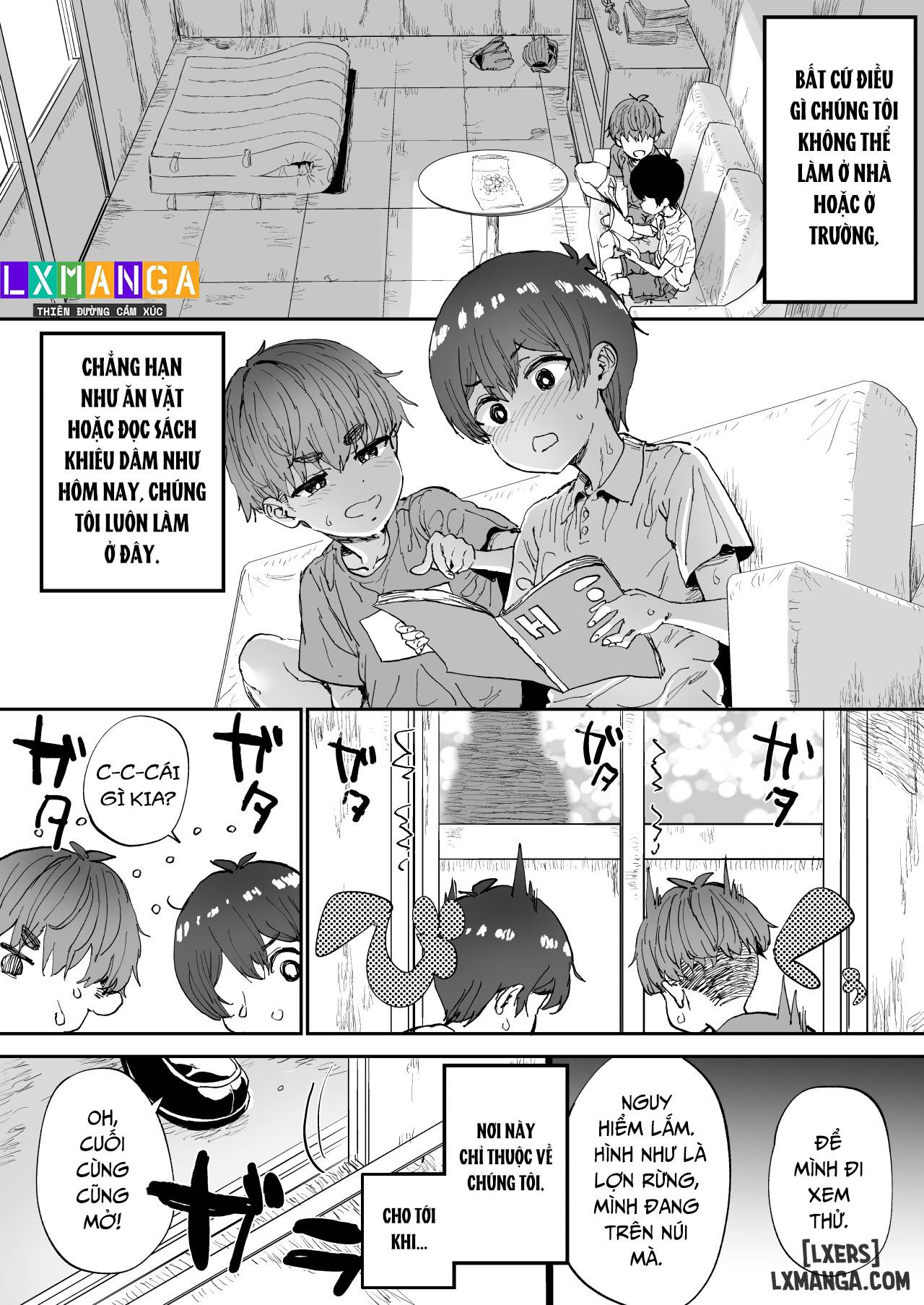 HentaiVN.net - Ảnh 6 - Shiranai Onee-san ga Bokura no Himitsu Kichi ni Yattekita! - Chap 1