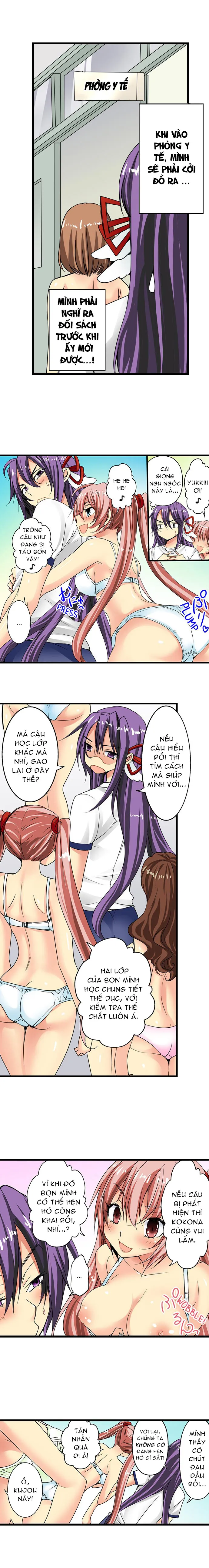 HentaiVN.net - Ảnh 3 - Lạc Vào Ngôi Trường Của Những Cô Gái Nứng Tình! [Sneaked Into A Horny Girls' School] - Chap 10: Main Sắp Bị Lộ? Và... Lại Sắp Chịch!