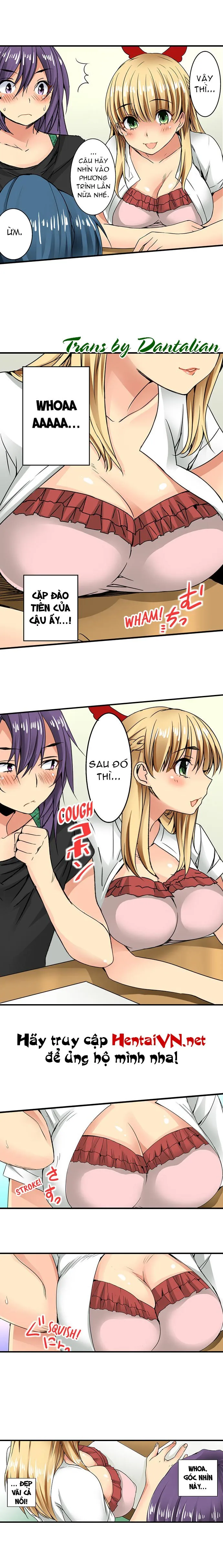 HentaiVN.net - Ảnh 9 - Lạc Vào Ngôi Trường Của Những Cô Gái Nứng Tình! [Sneaked Into A Horny Girls' School] - Chap 16: Học Nhóm Tại Nhà Ichika!