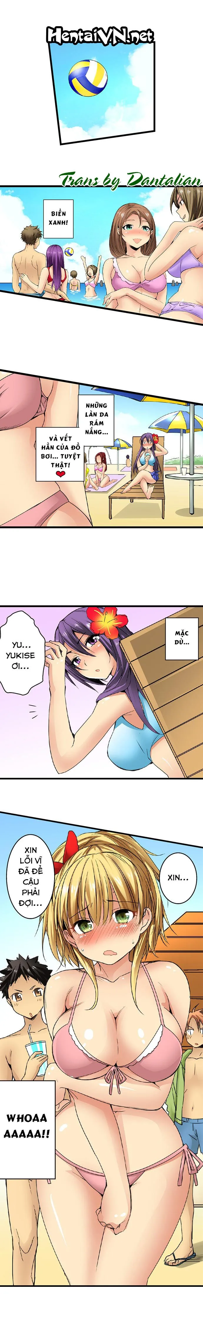 HentaiVN.net - Ảnh 3 - Lạc Vào Ngôi Trường Của Những Cô Gái Nứng Tình! [Sneaked Into A Horny Girls' School] - Chap 22: Bãi Biển Kích Tình (1)