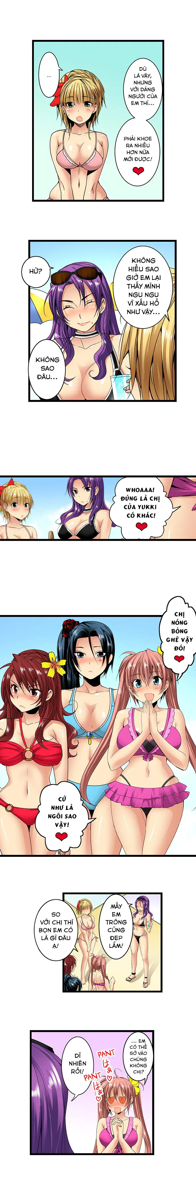 HentaiVN.net - Ảnh 5 - Lạc Vào Ngôi Trường Của Những Cô Gái Nứng Tình! [Sneaked Into A Horny Girls' School] - Chap 22: Bãi Biển Kích Tình (1)