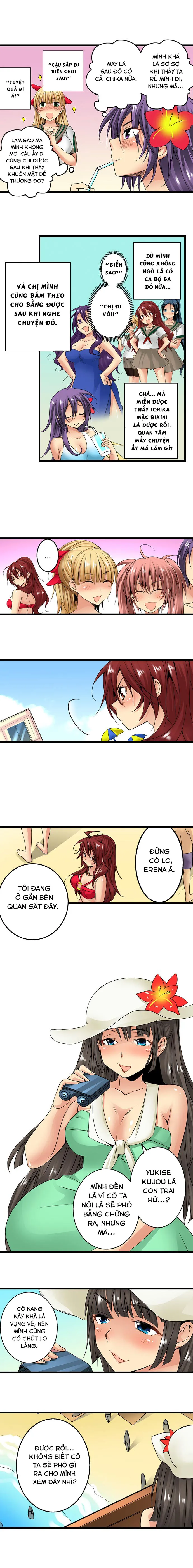 HentaiVN.net - Ảnh 7 - Lạc Vào Ngôi Trường Của Những Cô Gái Nứng Tình! [Sneaked Into A Horny Girls' School] - Chap 22: Bãi Biển Kích Tình (1)