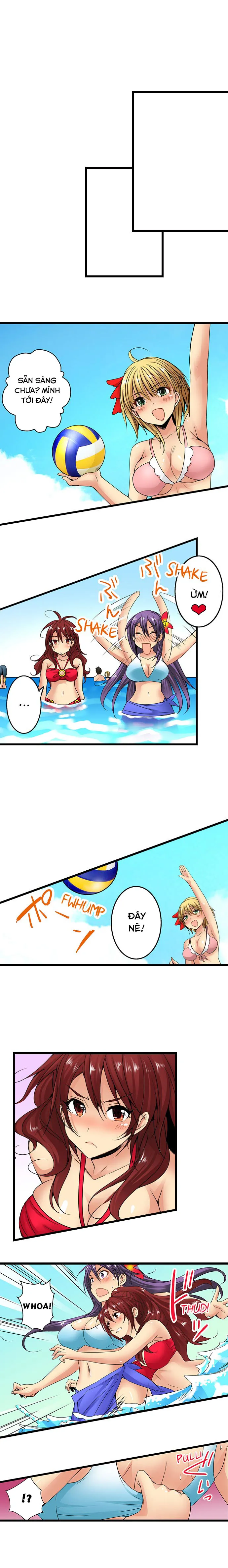 HentaiVN.net - Ảnh 8 - Lạc Vào Ngôi Trường Của Những Cô Gái Nứng Tình! [Sneaked Into A Horny Girls' School] - Chap 22: Bãi Biển Kích Tình (1)