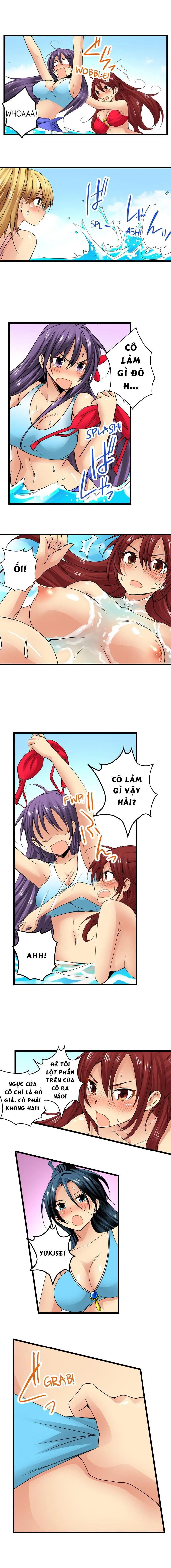 HentaiVN.net - Ảnh 9 - Lạc Vào Ngôi Trường Của Những Cô Gái Nứng Tình! [Sneaked Into A Horny Girls' School] - Chap 22: Bãi Biển Kích Tình (1)
