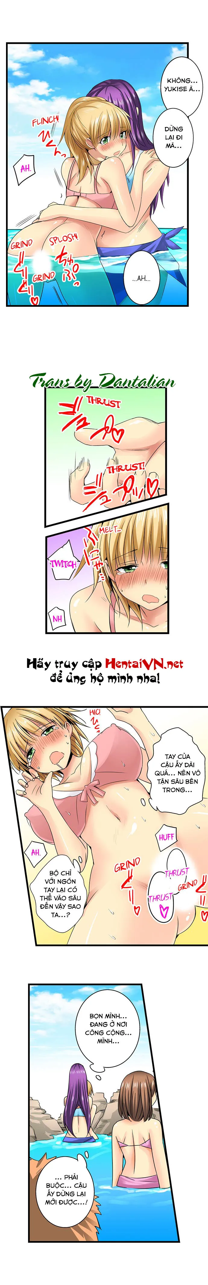 HentaiVN.net - Ảnh 10 - Lạc Vào Ngôi Trường Của Những Cô Gái Nứng Tình! [Sneaked Into A Horny Girls' School] - Chap 23: Bãi Biển Kích Tình (2)