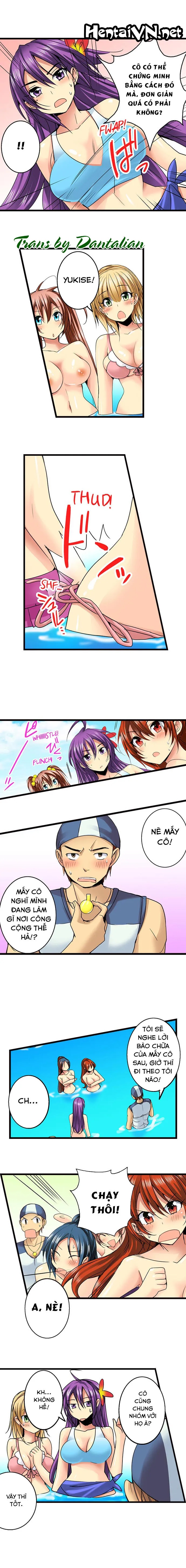 HentaiVN.net - Ảnh 3 - Lạc Vào Ngôi Trường Của Những Cô Gái Nứng Tình! [Sneaked Into A Horny Girls' School] - Chap 23: Bãi Biển Kích Tình (2)