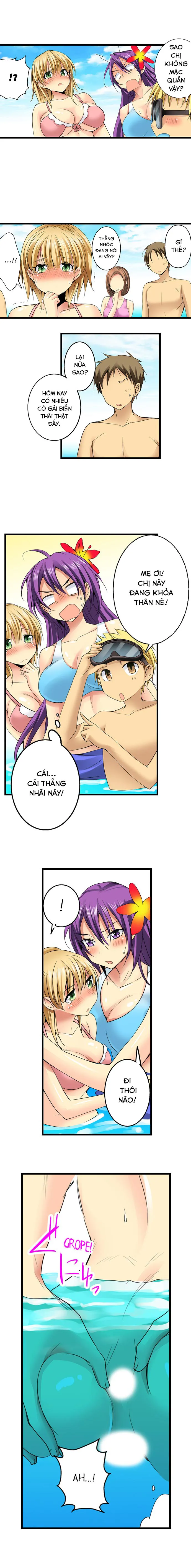 HentaiVN.net - Ảnh 6 - Lạc Vào Ngôi Trường Của Những Cô Gái Nứng Tình! [Sneaked Into A Horny Girls' School] - Chap 23: Bãi Biển Kích Tình (2)
