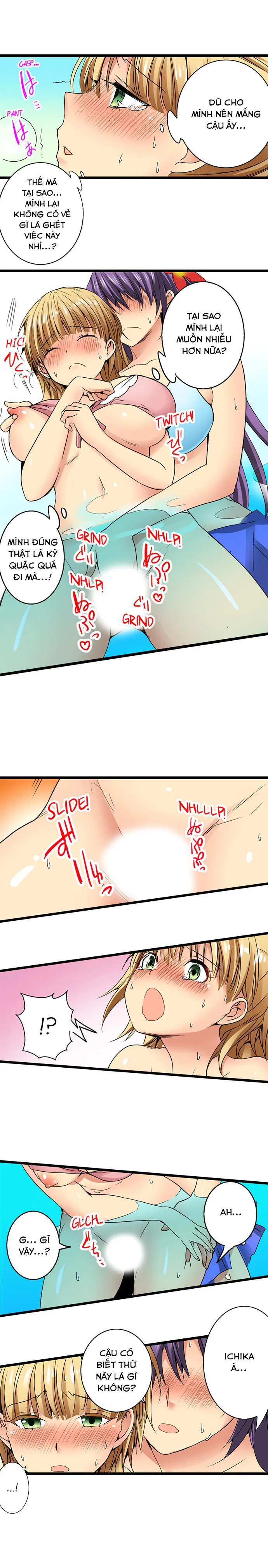 HentaiVN.net - Ảnh 5 - Lạc Vào Ngôi Trường Của Những Cô Gái Nứng Tình! [Sneaked Into A Horny Girls' School] - Chap 24: Chị Gái Lên Sàn!