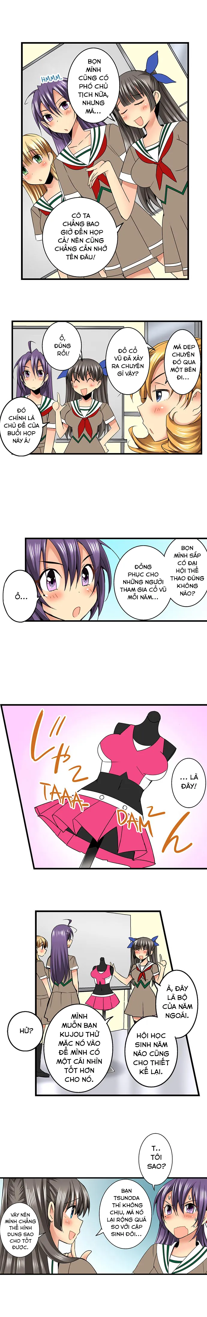 HentaiVN.net - Ảnh 4 - Lạc Vào Ngôi Trường Của Những Cô Gái Nứng Tình! [Sneaked Into A Horny Girls' School] - Chap 26: Lấy Số Đo Cơ thể Của Ichika