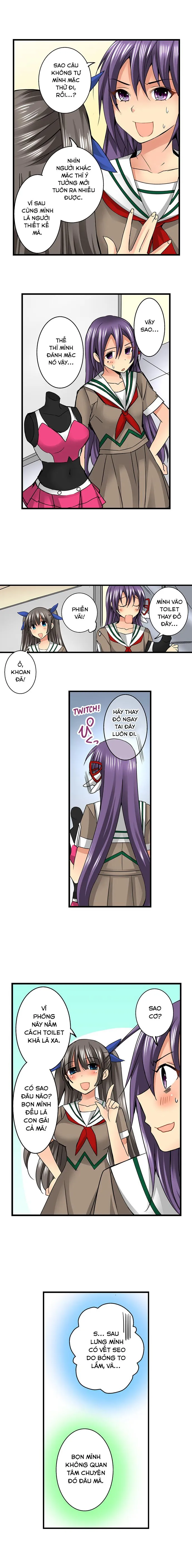 HentaiVN.net - Ảnh 5 - Lạc Vào Ngôi Trường Của Những Cô Gái Nứng Tình! [Sneaked Into A Horny Girls' School] - Chap 26: Lấy Số Đo Cơ thể Của Ichika