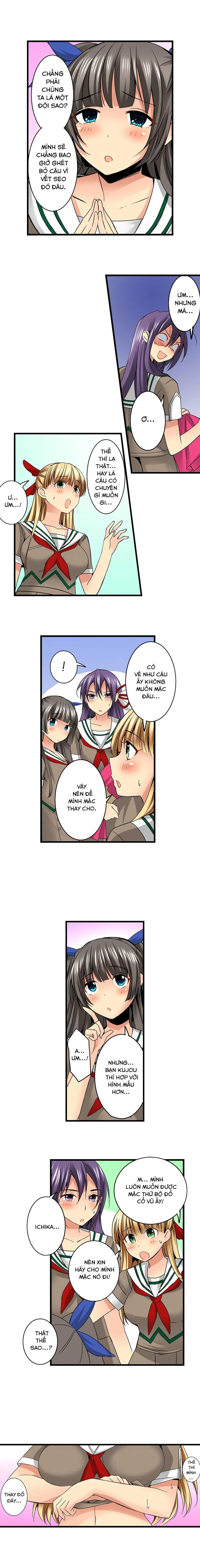 HentaiVN.net - Ảnh 6 - Lạc Vào Ngôi Trường Của Những Cô Gái Nứng Tình! [Sneaked Into A Horny Girls' School] - Chap 26: Lấy Số Đo Cơ thể Của Ichika