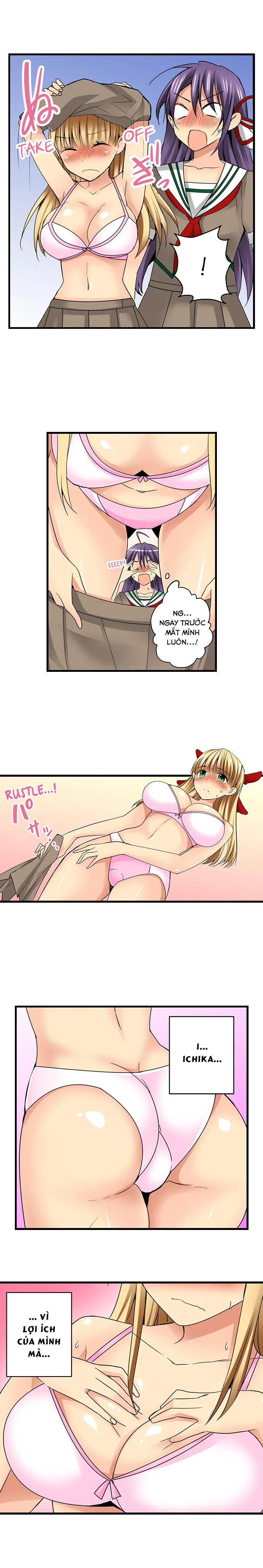 HentaiVN.net - Ảnh 7 - Lạc Vào Ngôi Trường Của Những Cô Gái Nứng Tình! [Sneaked Into A Horny Girls' School] - Chap 26: Lấy Số Đo Cơ thể Của Ichika