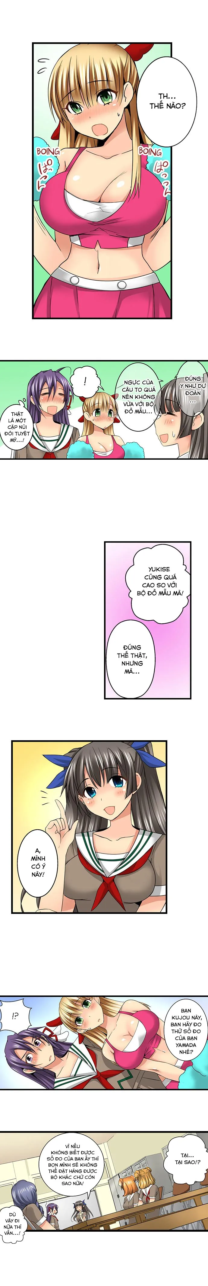 HentaiVN.net - Ảnh 8 - Lạc Vào Ngôi Trường Của Những Cô Gái Nứng Tình! [Sneaked Into A Horny Girls' School] - Chap 26: Lấy Số Đo Cơ thể Của Ichika