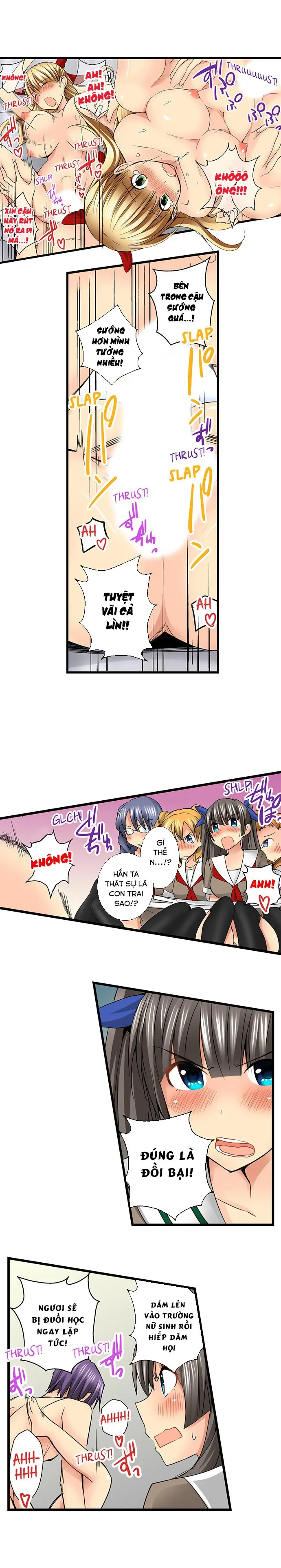 HentaiVN.net - Ảnh 7 - Lạc Vào Ngôi Trường Của Những Cô Gái Nứng Tình! [Sneaked Into A Horny Girls' School] - Chap 27: Chơi Tới Bến!?