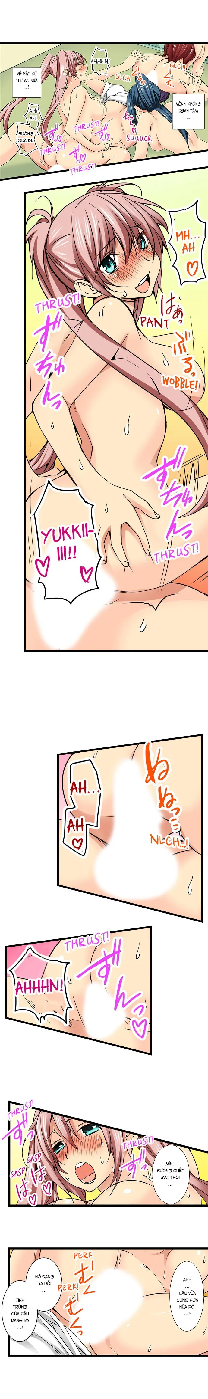 HentaiVN.net - Ảnh 5 - Lạc Vào Ngôi Trường Của Những Cô Gái Nứng Tình! [Sneaked Into A Horny Girls' School] - Chap 41: Chơi Some Cực Mạnh