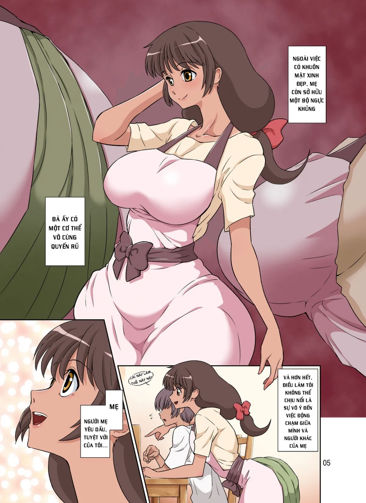 HentaiVN.net - Ảnh 6 - Sewayaki Mama, Musuko ni Hamerareru [世話焼きママ、息子にハメられる] - Chap 1 [FullColor]