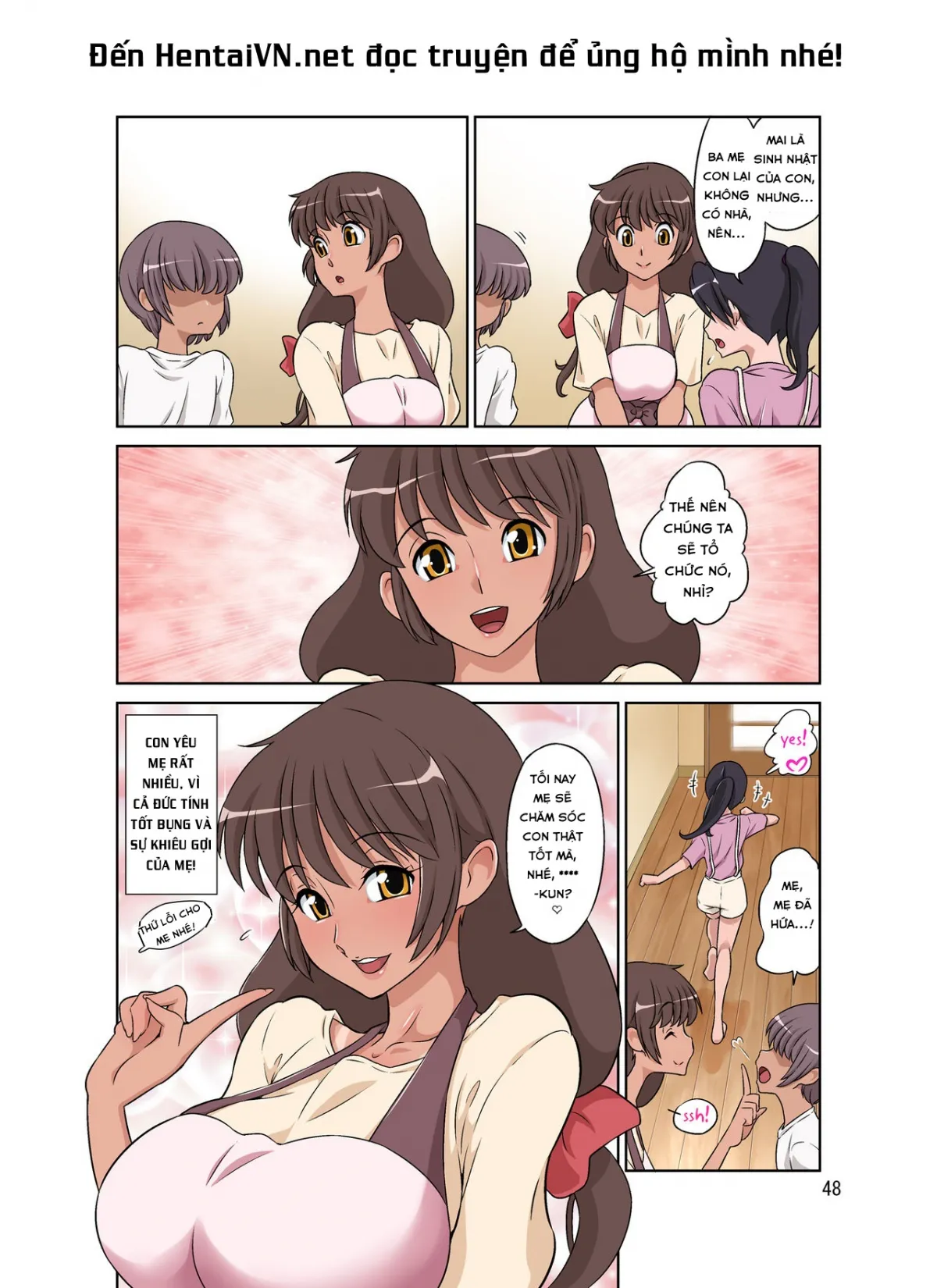 HentaiVN.net - Ảnh 16 - Sewayaki Mama, Musuko ni Hamerareru [世話焼きママ、息子にハメられる] - Chap 3 [End]