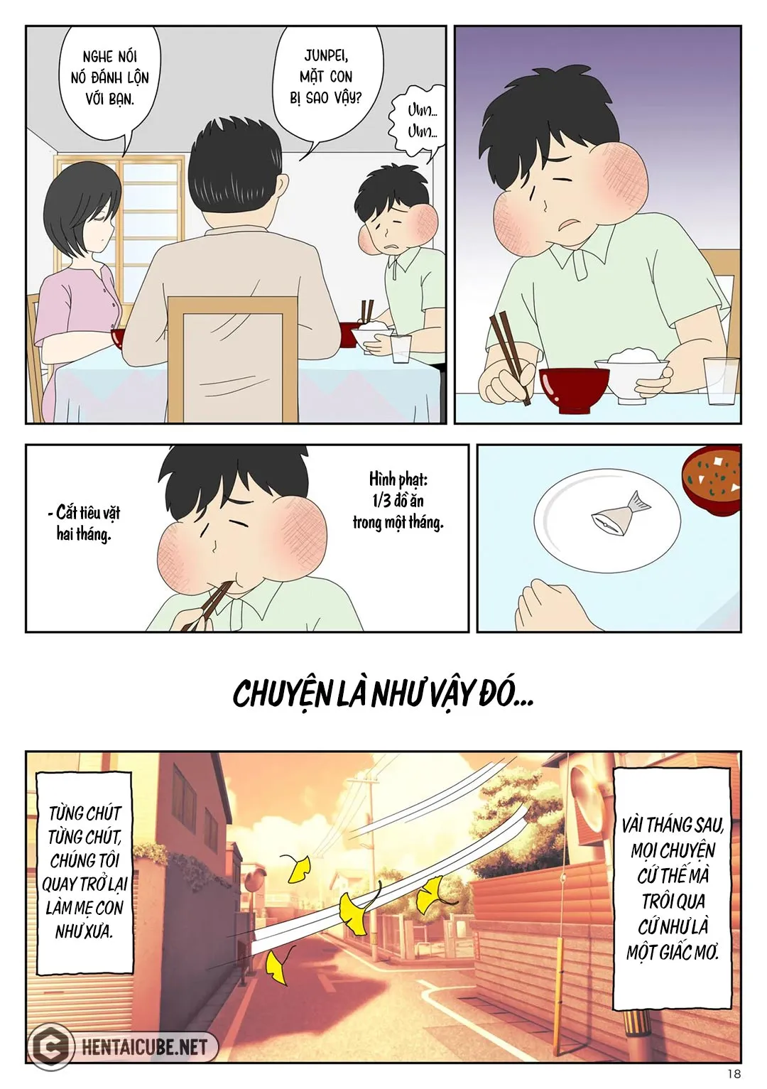 HentaiVN.net - Ảnh 19 - Bị mẹ phát hiện đang rình trộm thủ dâm [Onaneta Kaa-san; Masturbating to Mom] - Chap 2