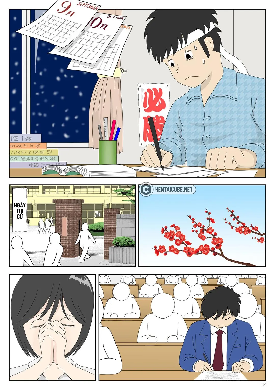 HentaiVN.net - Ảnh 13 - Bị mẹ phát hiện đang rình trộm thủ dâm [Onaneta Kaa-san; Masturbating to Mom] - Chap 3 - Đỉnh cao sung sướng