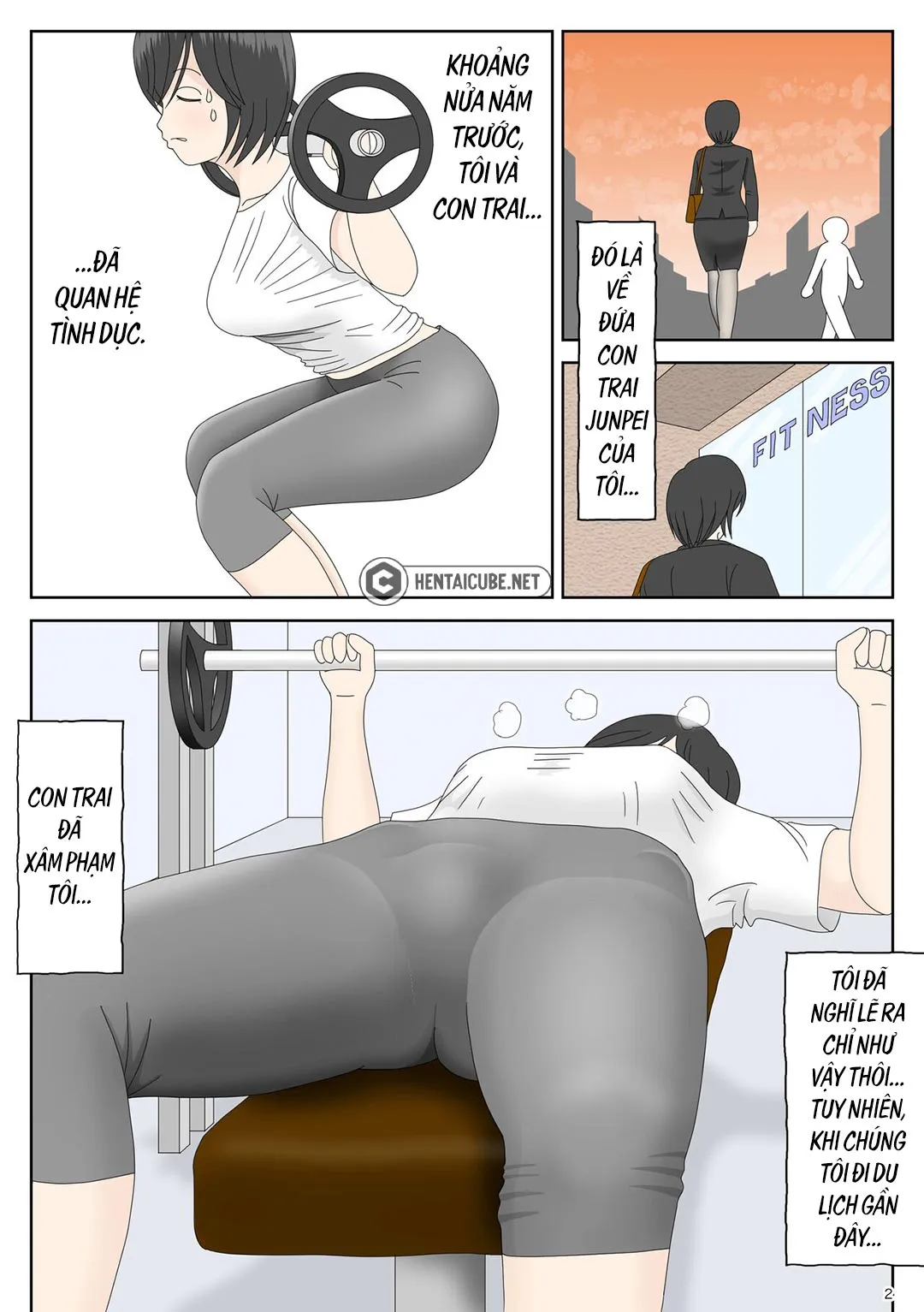 HentaiVN.net - Ảnh 3 - Bị mẹ phát hiện đang rình trộm thủ dâm [Onaneta Kaa-san; Masturbating to Mom] - Chap 3 - Đỉnh cao sung sướng