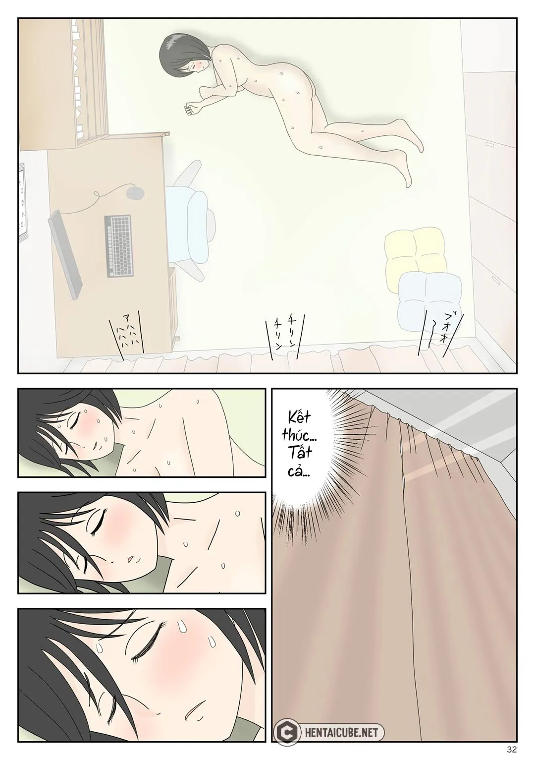 HentaiVN.net - Ảnh 33 - Bị mẹ phát hiện đang rình trộm thủ dâm [Onaneta Kaa-san; Masturbating to Mom] - Chap 3 - Đỉnh cao sung sướng