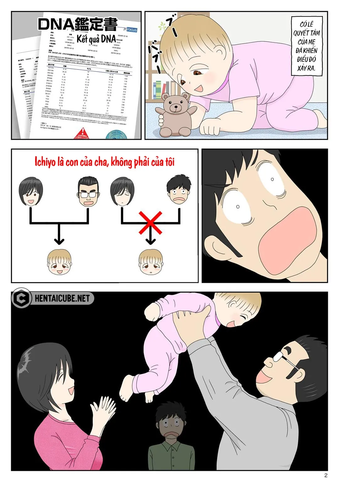 HentaiVN.net - Ảnh 3 - Bị mẹ phát hiện đang rình trộm thủ dâm [Onaneta Kaa-san; Masturbating to Mom] - Chap 5 - Sau cuối | Hết