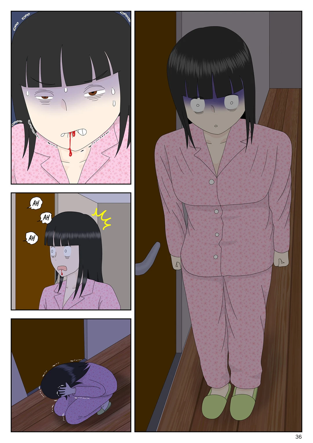 HentaiVN.net - Ảnh 37 - Bị mẹ phát hiện đang rình trộm thủ dâm [Onaneta Kaa-san; Masturbating to Mom] - Chap 5-2 - Một cái kết khác