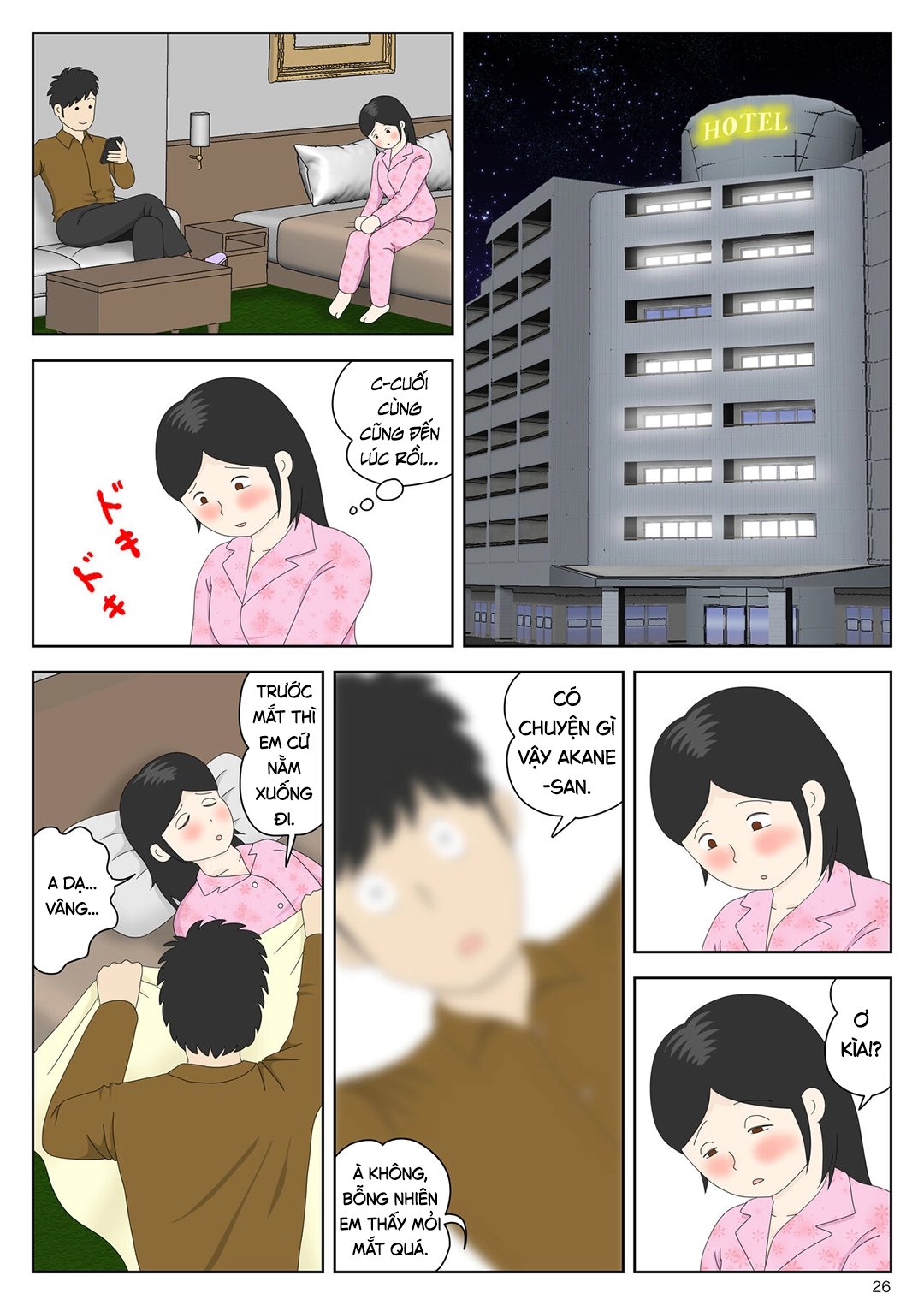 HentaiVN.net - Ảnh 26 - Bị mẹ phát hiện đang rình trộm thủ dâm [Onaneta Kaa-san; Masturbating to Mom] - Chap 9