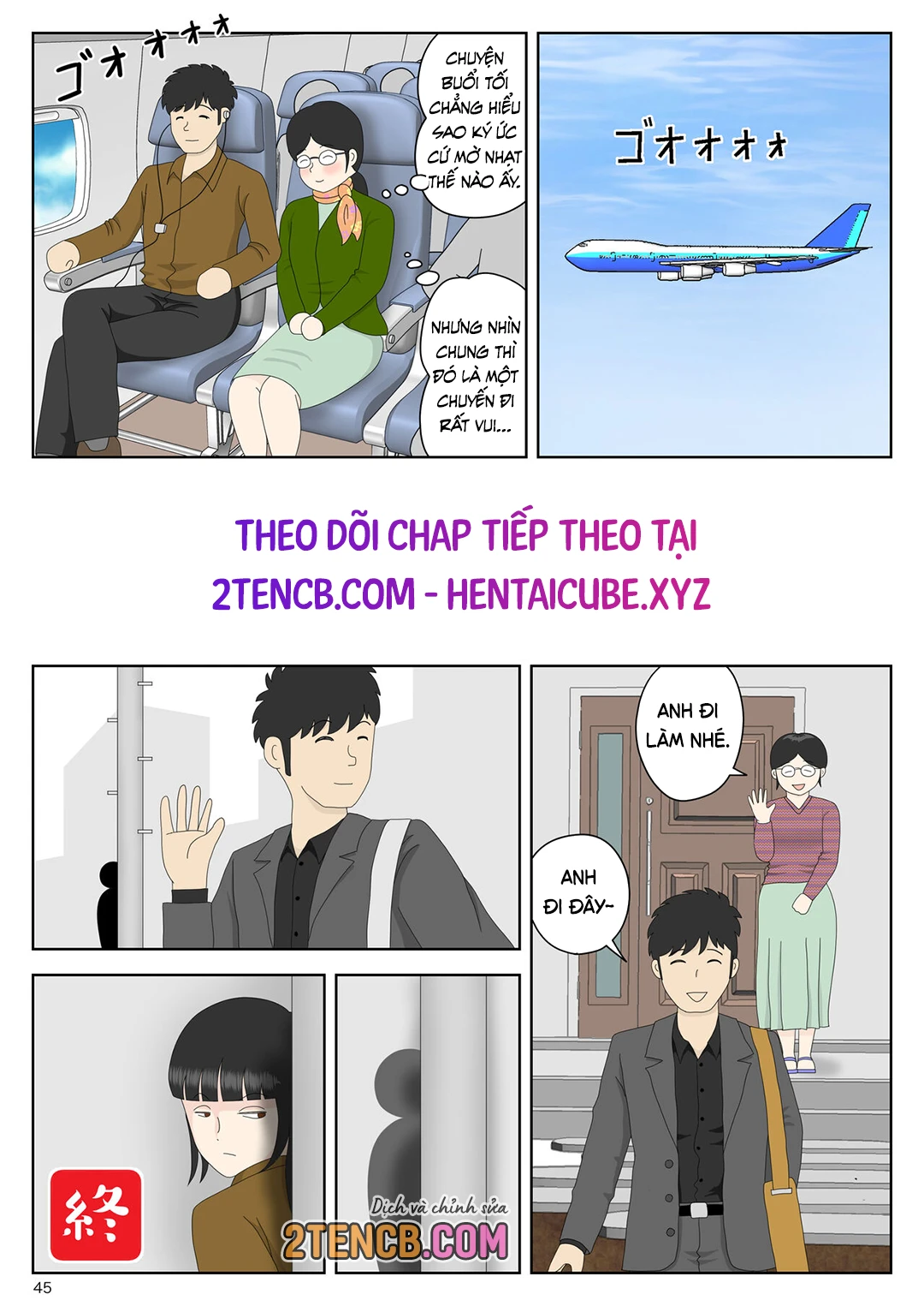HentaiVN.net - Ảnh 45 - Bị mẹ phát hiện đang rình trộm thủ dâm [Onaneta Kaa-san; Masturbating to Mom] - Chap 9