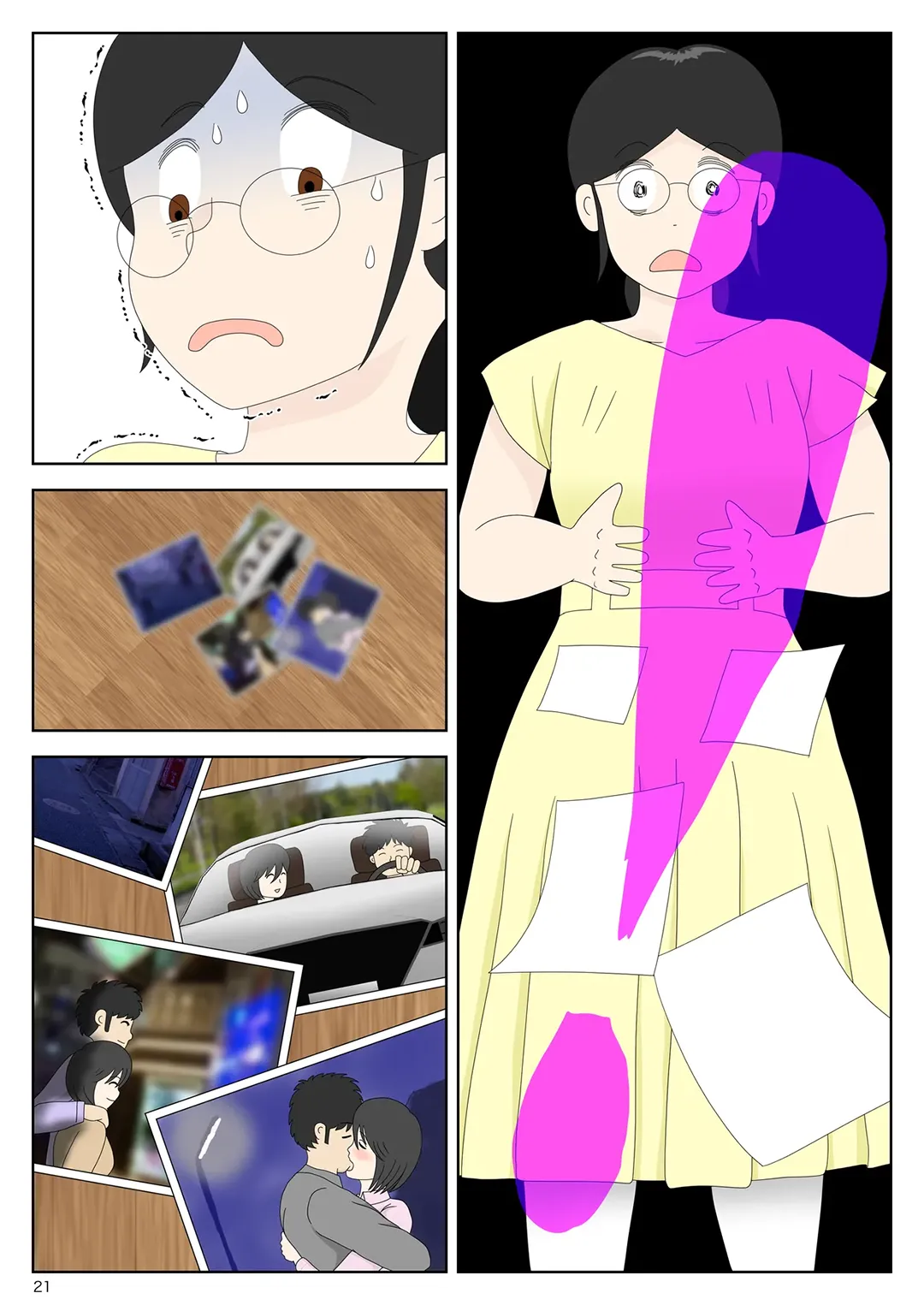 HentaiVN.net - Ảnh 21 - Bị mẹ phát hiện đang rình trộm thủ dâm [Onaneta Kaa-san; Masturbating to Mom] - Chap 10