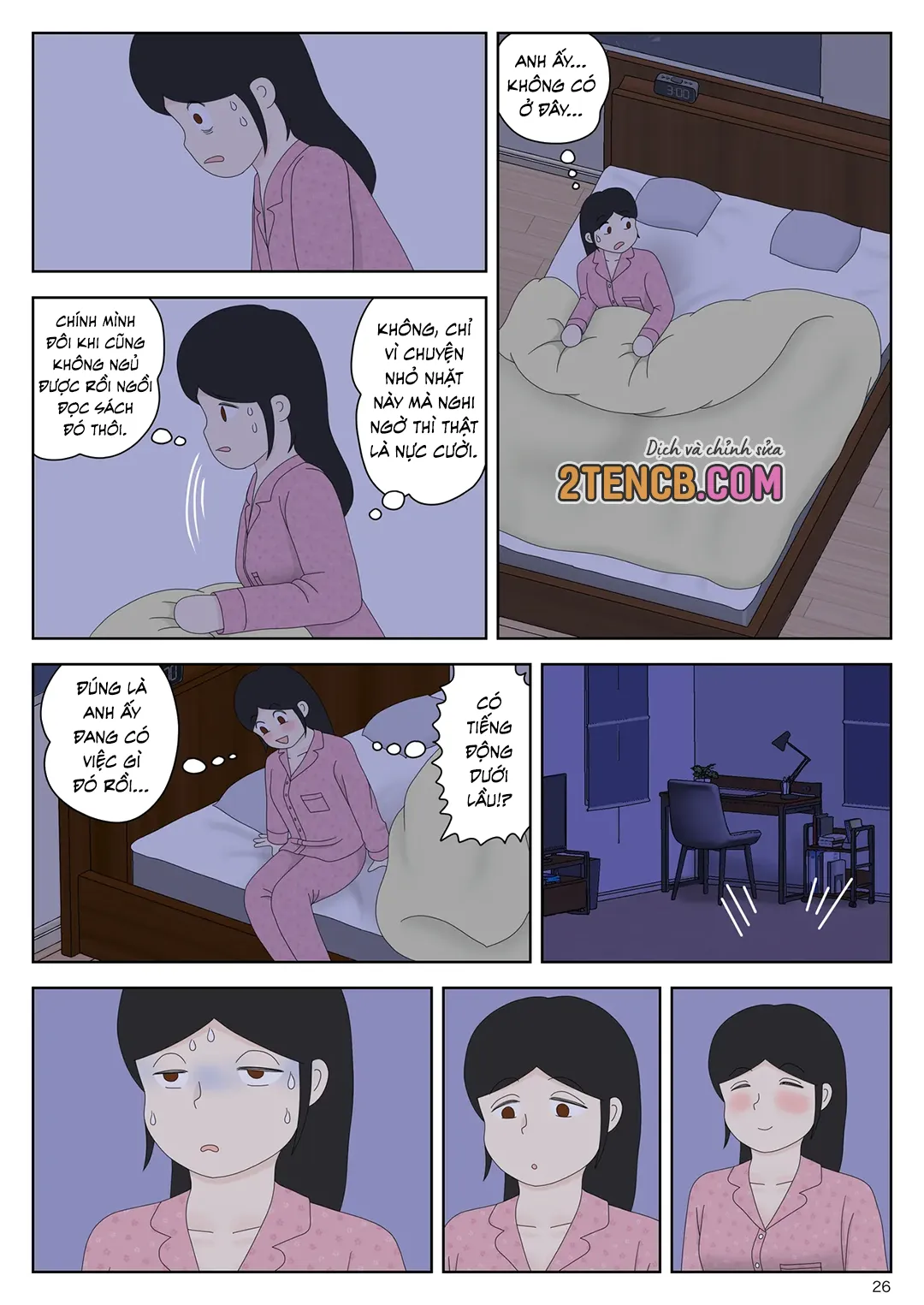 HentaiVN.net - Ảnh 26 - Bị mẹ phát hiện đang rình trộm thủ dâm [Onaneta Kaa-san; Masturbating to Mom] - Chap 10