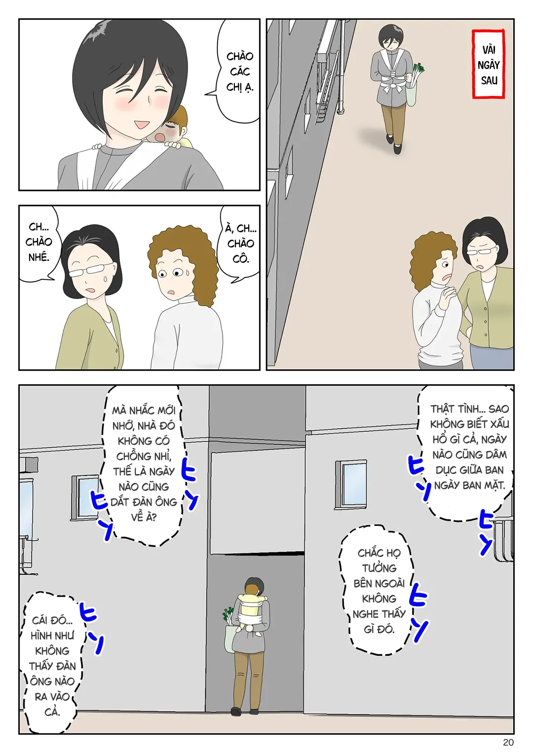 HentaiVN.net - Ảnh 20 - Bị mẹ phát hiện đang rình trộm thủ dâm [Onaneta Kaa-san; Masturbating to Mom] - Chap 11