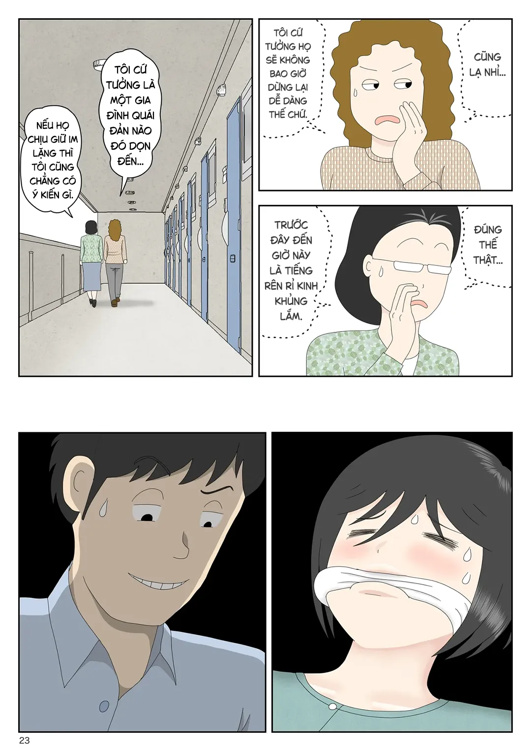 HentaiVN.net - Ảnh 23 - Bị mẹ phát hiện đang rình trộm thủ dâm [Onaneta Kaa-san; Masturbating to Mom] - Chap 11