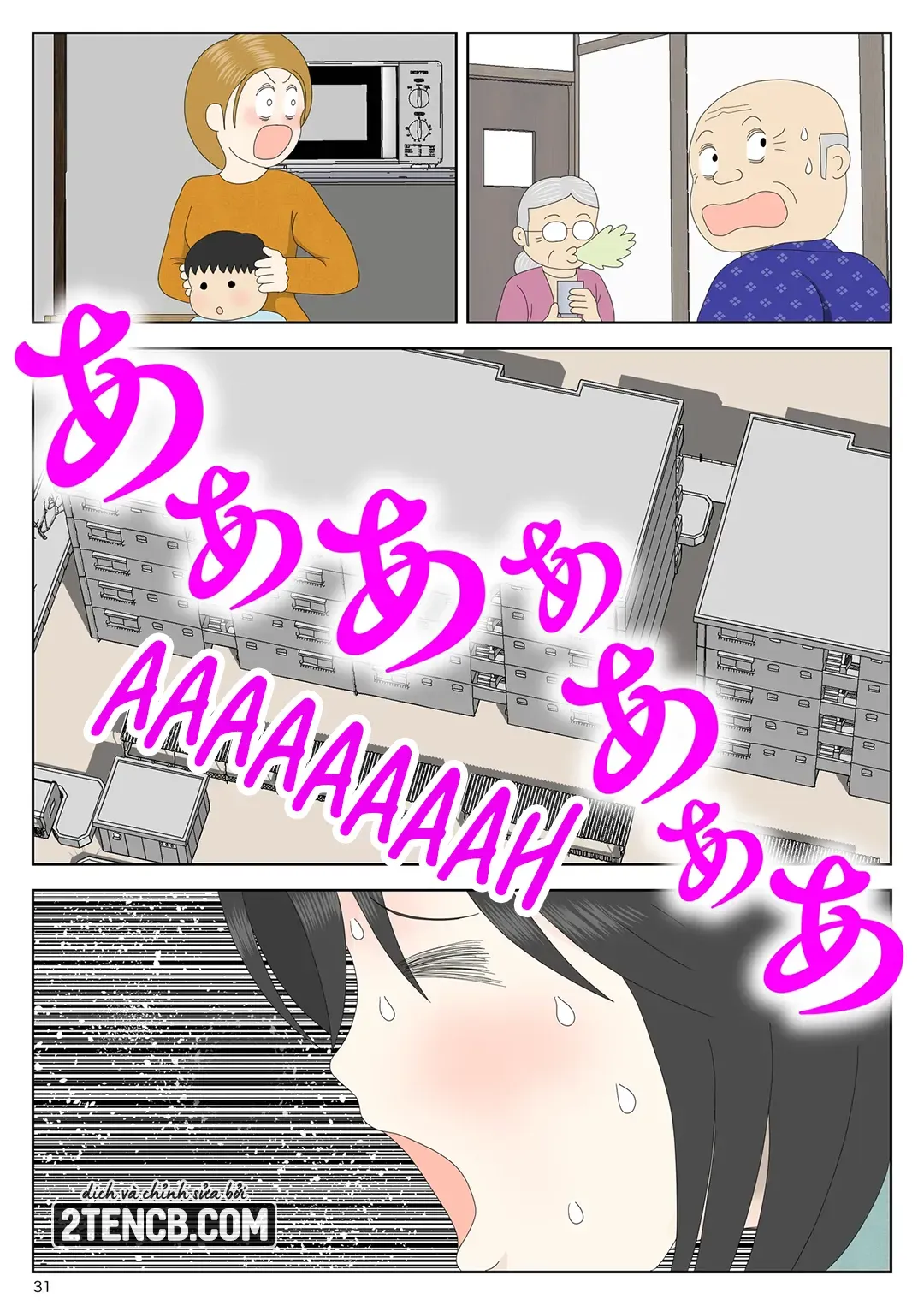 HentaiVN.net - Ảnh 31 - Bị mẹ phát hiện đang rình trộm thủ dâm [Onaneta Kaa-san; Masturbating to Mom] - Chap 11