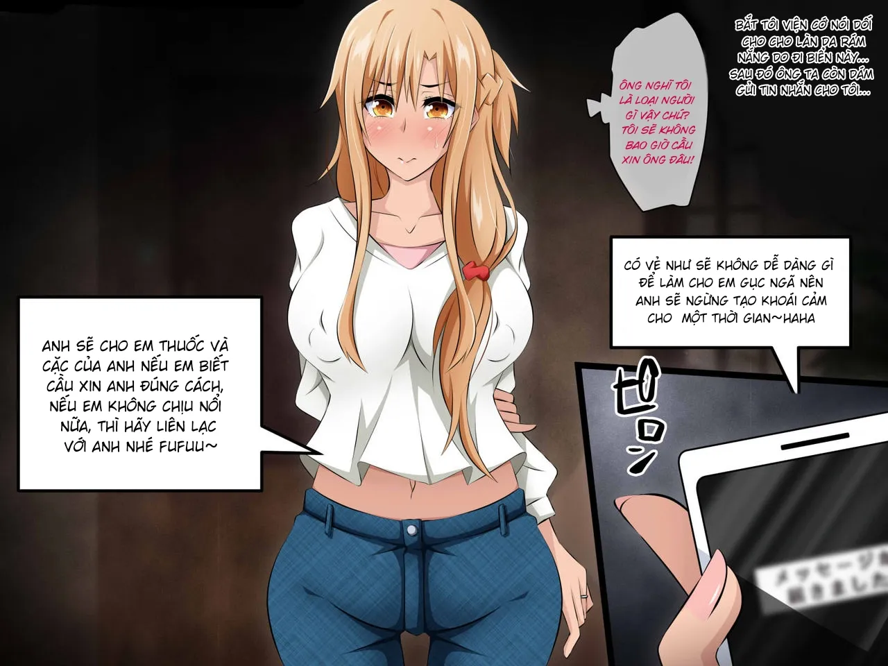 HentaiVN.net - Ảnh 39 - Hitozuma ni Natta Heroine o Netoru. [Yakubutsu Choukyou de Ochiru Asuna-san~] - Chap 3