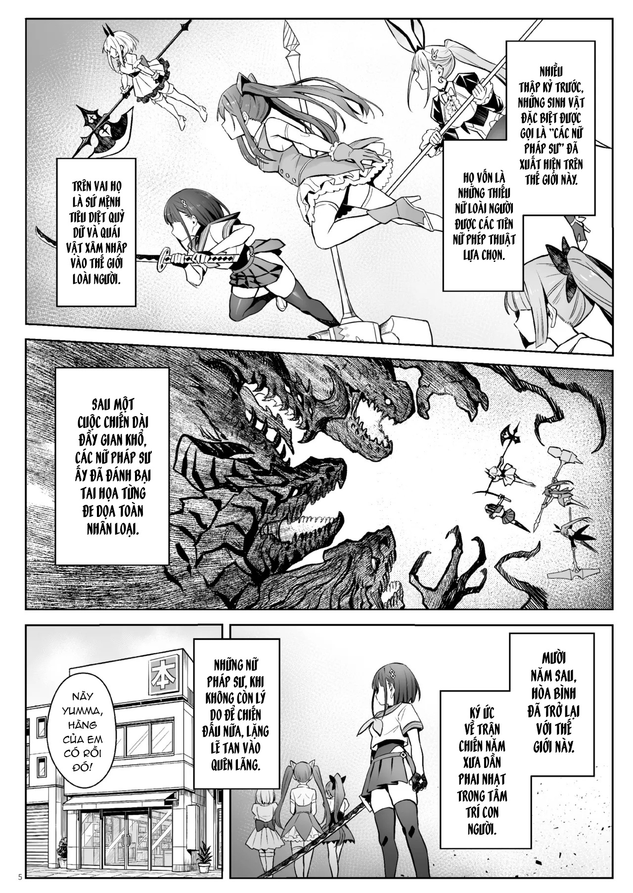 HentaiVN.net - Ảnh 4 - Moto Mahou Shoujo no Kazoku Banashi Tsuki - Oneshot.
