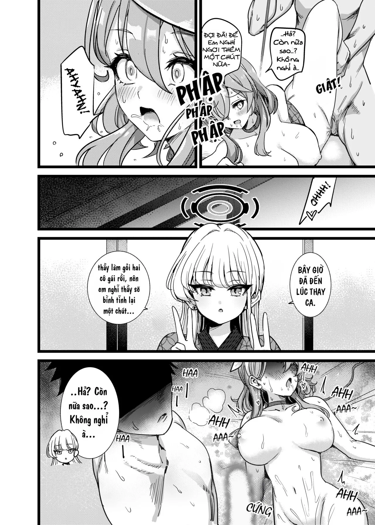 HentaiVN.net - Ảnh 23 - Sự cố kích thích tình dục ở suối nước nóng! Cố lên nào, SEX Avengers!! (Blue Archive) [Vietnam] [Bản dịch Hikari] - Oneshot