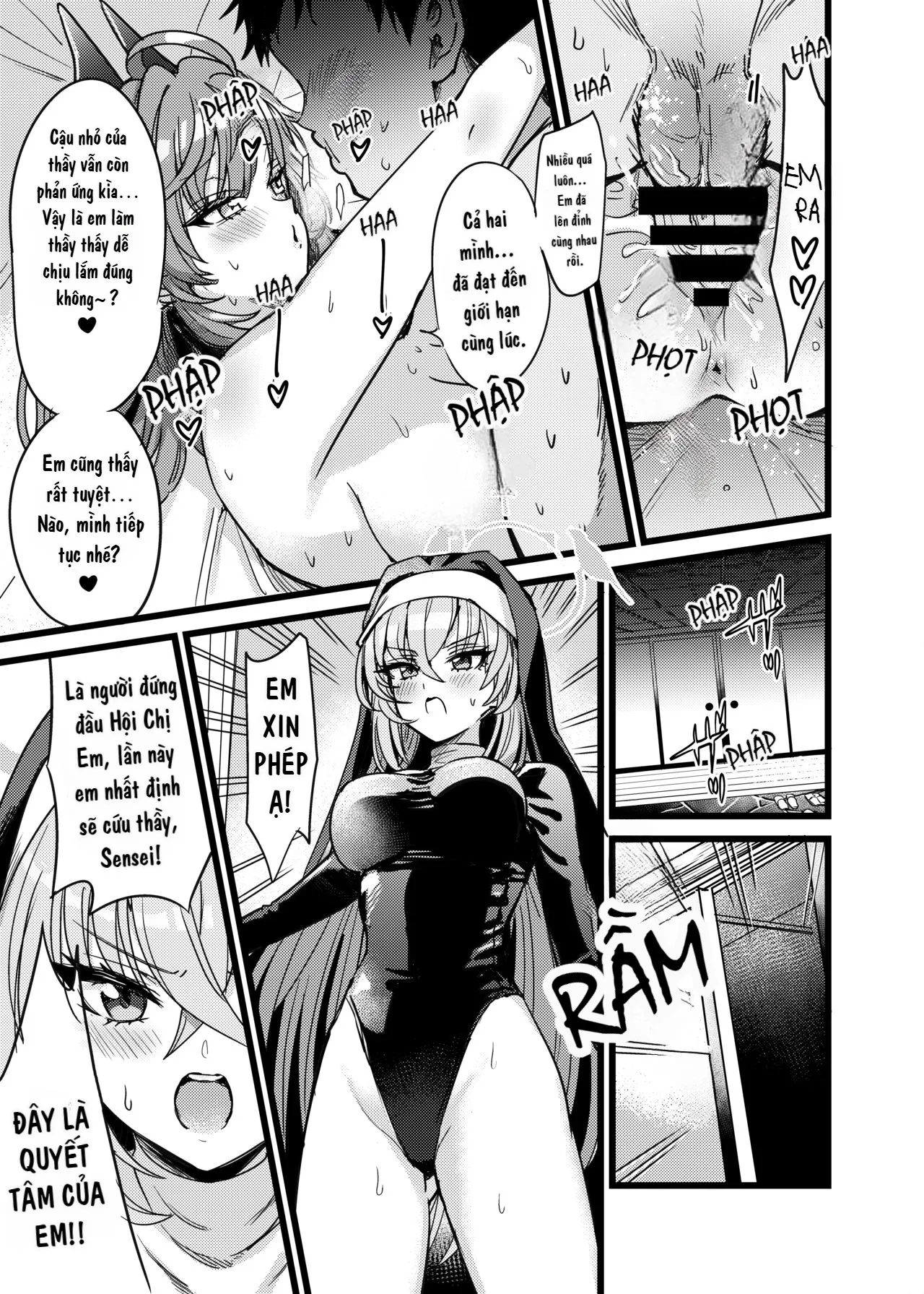 HentaiVN.net - Ảnh 28 - Sự cố kích thích tình dục ở suối nước nóng! Cố lên nào, SEX Avengers!! (Blue Archive) [Vietnam] [Bản dịch Hikari] - Oneshot