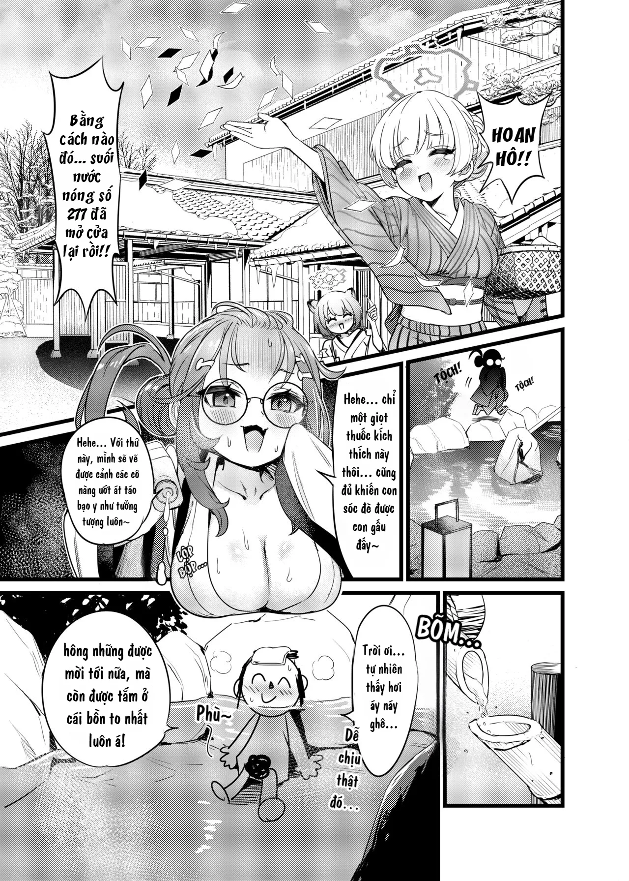 HentaiVN.net - Ảnh 4 - Sự cố kích thích tình dục ở suối nước nóng! Cố lên nào, SEX Avengers!! (Blue Archive) [Vietnam] [Bản dịch Hikari] - Oneshot