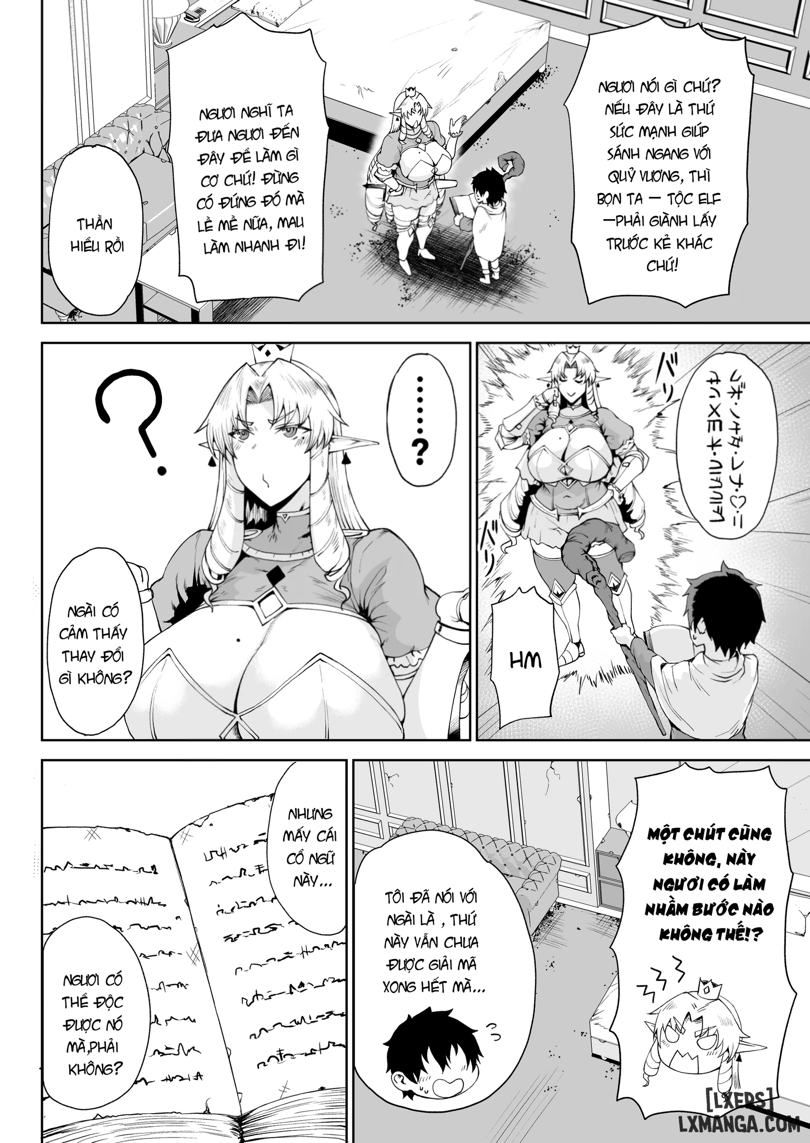 HentaiVN.net - Ảnh 5 - Ouken Sandatsu ~Ochinpo Ippon De Oukoku Houkai Oukyuu Wa Chinpo No Yuenchi~ - Chap 1