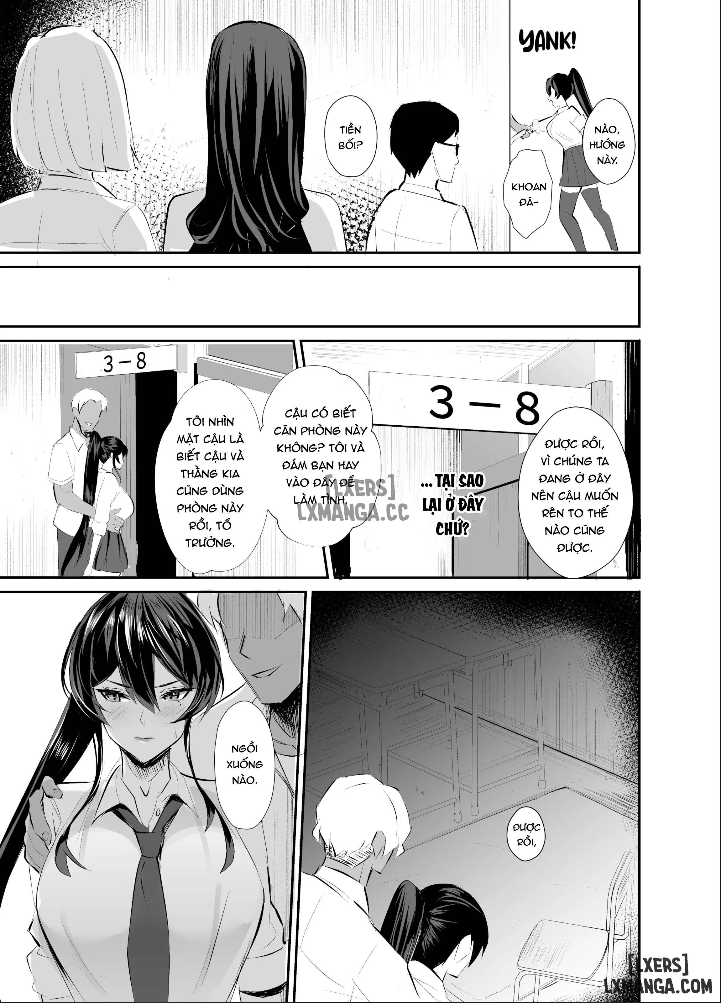 HentaiVN.net - Ảnh 16 - Kuppuku ~Fuuki Iinchou wa Odosarete Netorarete...~ [屈服〜風紀委員長は脅されて寝取られて…〜] - Chap 1- Không che