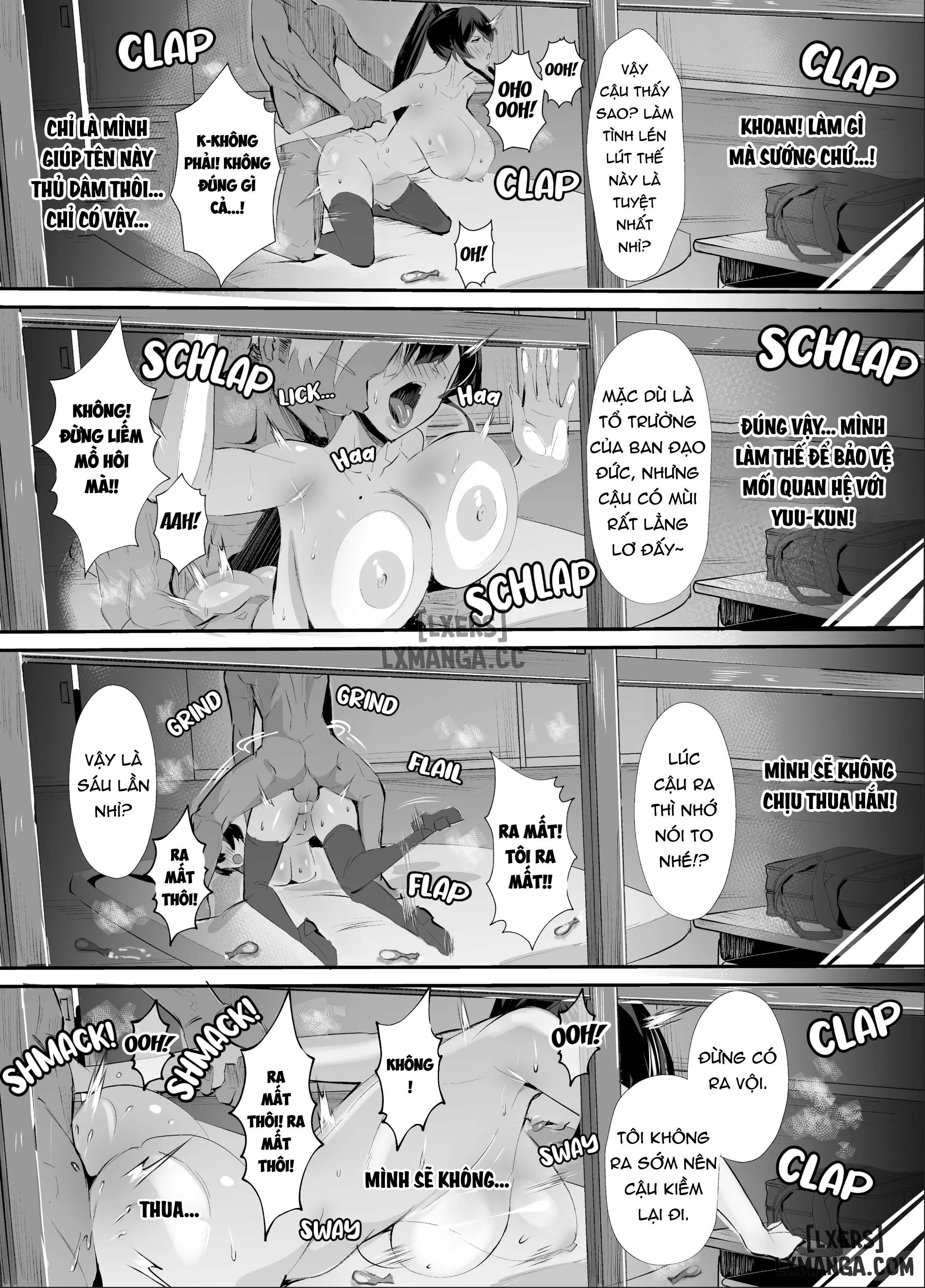HentaiVN.net - Ảnh 30 - Kuppuku ~Fuuki Iinchou wa Odosarete Netorarete...~ [屈服〜風紀委員長は脅されて寝取られて…〜] - Chap 1- Không che