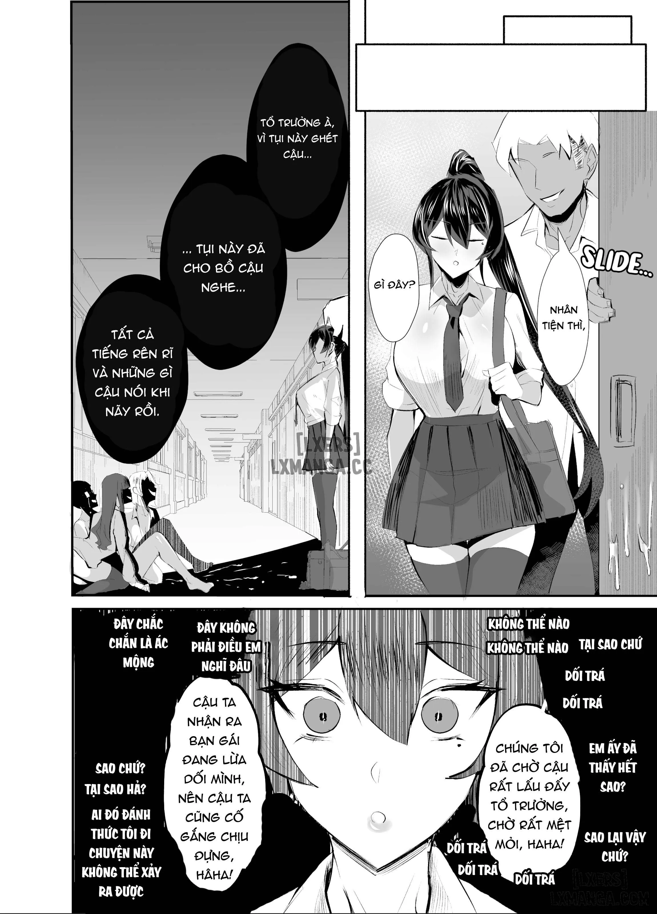 HentaiVN.net - Ảnh 41 - Kuppuku ~Fuuki Iinchou wa Odosarete Netorarete...~ [屈服〜風紀委員長は脅されて寝取られて…〜] - Chap 1- Không che