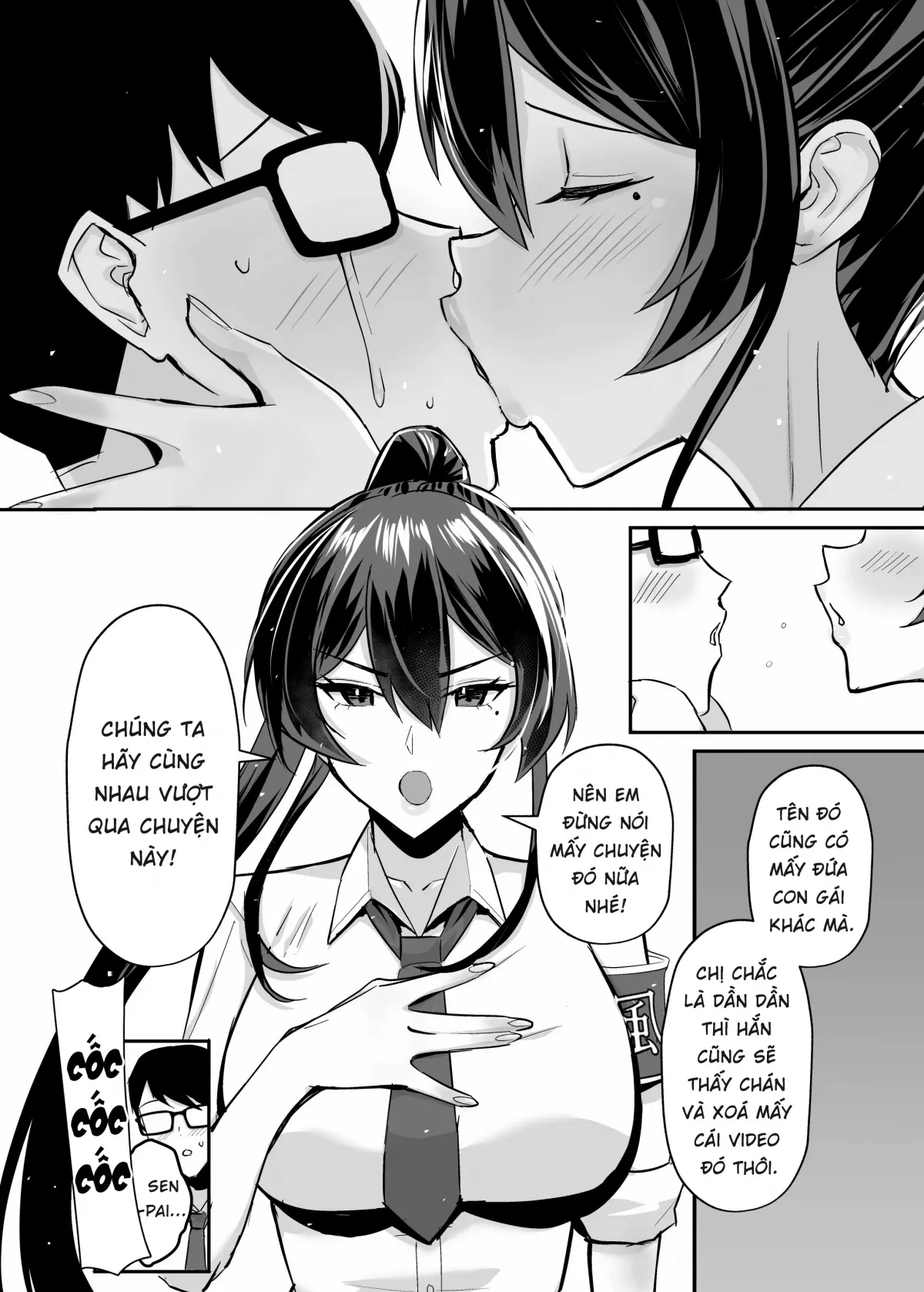 HentaiVN.net - Ảnh 7 - Kuppuku ~Fuuki Iinchou wa Odosarete Netorarete...~ [屈服〜風紀委員長は脅されて寝取られて…〜] - Chap 2