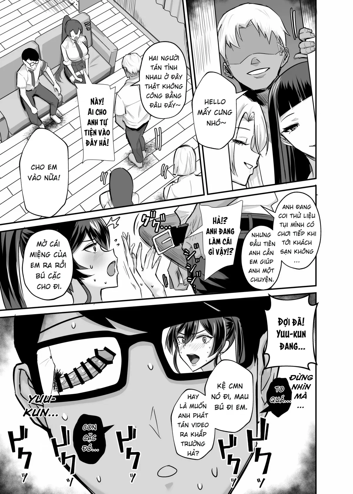 HentaiVN.net - Ảnh 8 - Kuppuku ~Fuuki Iinchou wa Odosarete Netorarete...~ [屈服〜風紀委員長は脅されて寝取られて…〜] - Chap 2