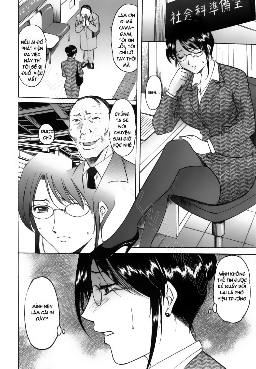 HentaiVN.net - Ảnh 14 - Inran Onna Kyoushi Ga Dekiru Made [Until She Becomes a Slutty Teacher] - Chap 1